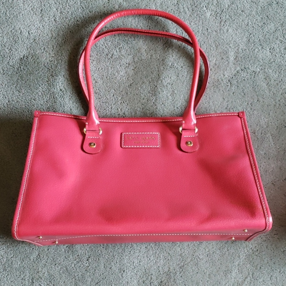Kate Spade hot pink large leather satchel
